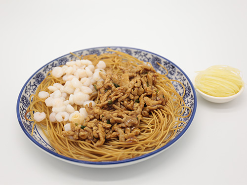 蝦仁肉絲兩面黃